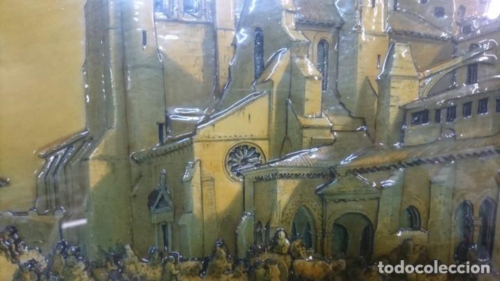 Otros objetos de arte: CUADRO REAL MONASTERIO DE LAS HUELGAS DE BURGOS EN RELIEVE - Foto 4