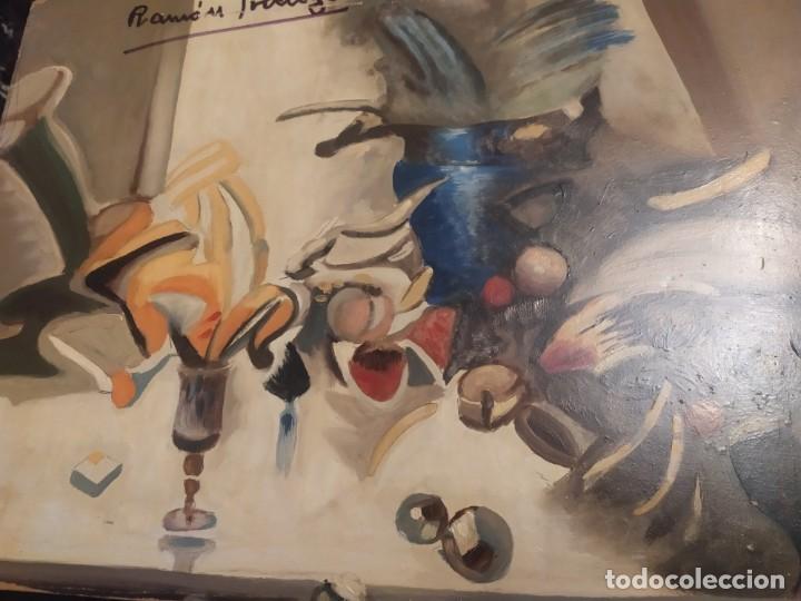Otros objetos de arte: RAM&Oacute;N IRANZO &Oacute;LEO SOBRE TABLA BODEG&Oacute;N ANTIGUO - Foto 1
