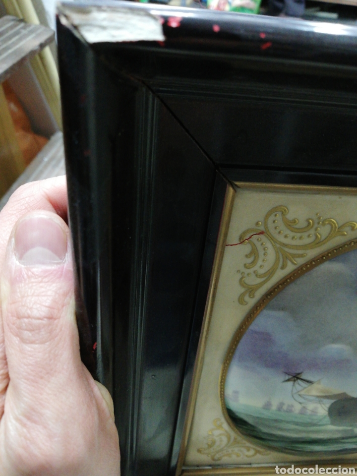 Otros objetos de arte: Cuadro cer&aacute;mica con marco. - Foto 2