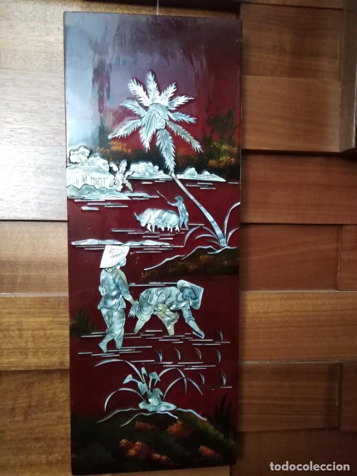 Otros objetos de arte: Cuadro de laca china - Foto 4