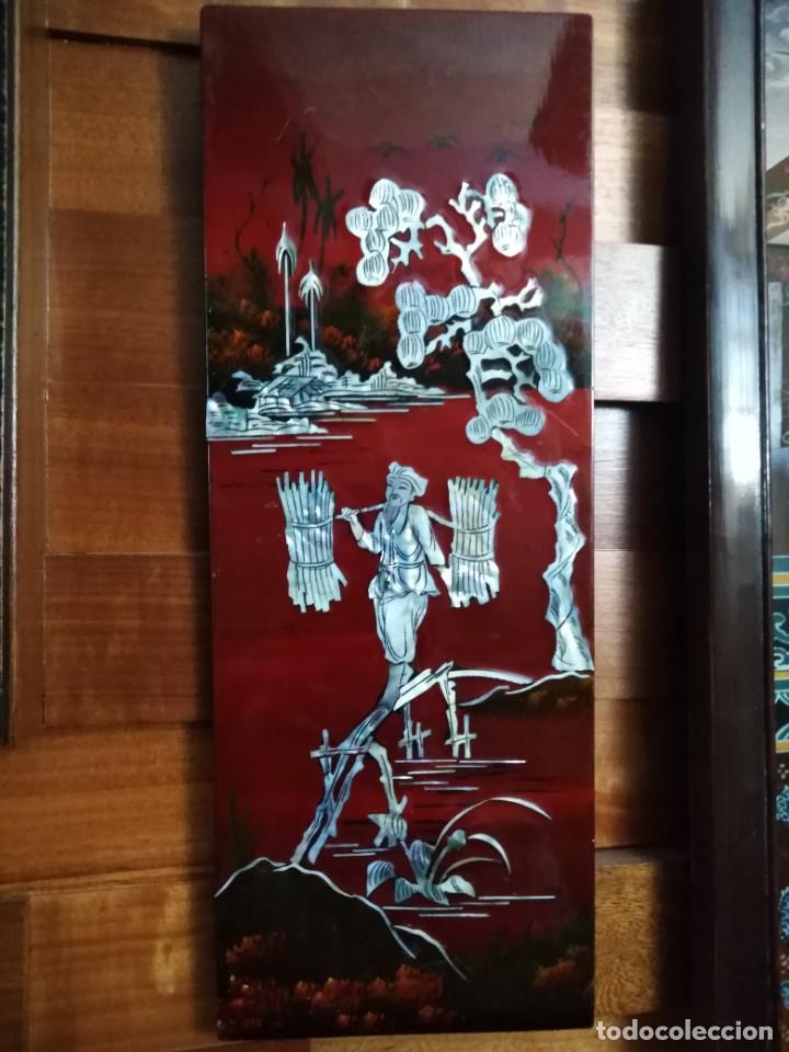 Otros objetos de arte: Cuadro de laca china - Foto 1