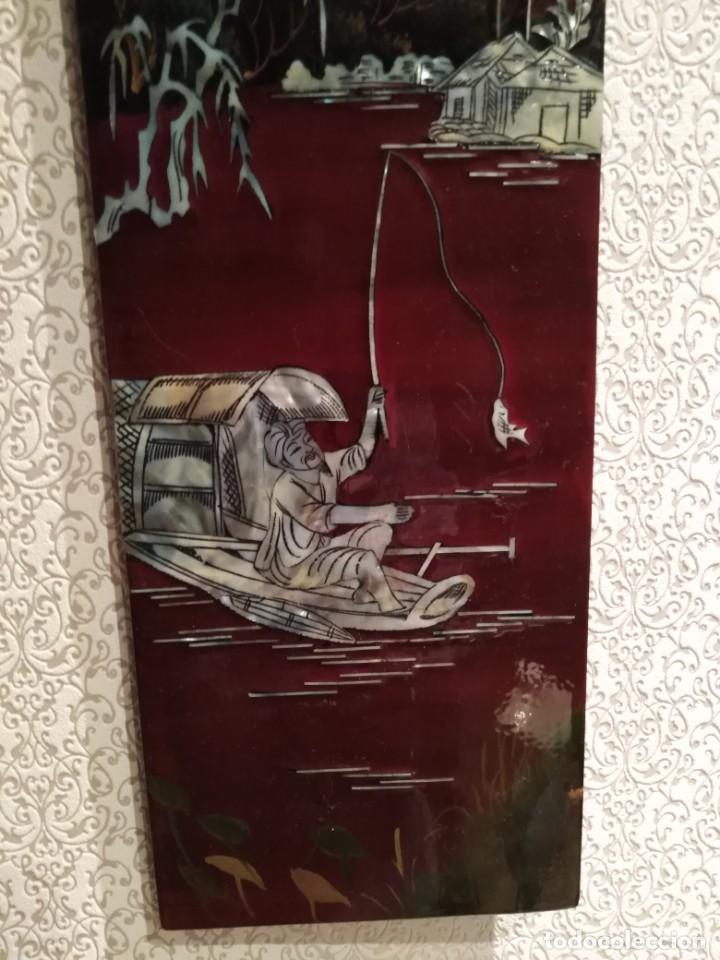 Otros objetos de arte: Cuadro de laca china - Foto 2