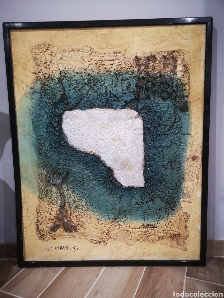 Otros objetos de arte: C. Murano, tecnica mixta 76x95cm con marco - Foto 1