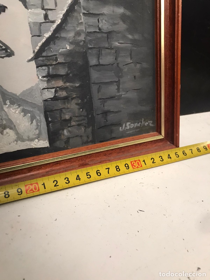 Otros objetos de arte: Cuadro a carboncillo firmado - Foto 2