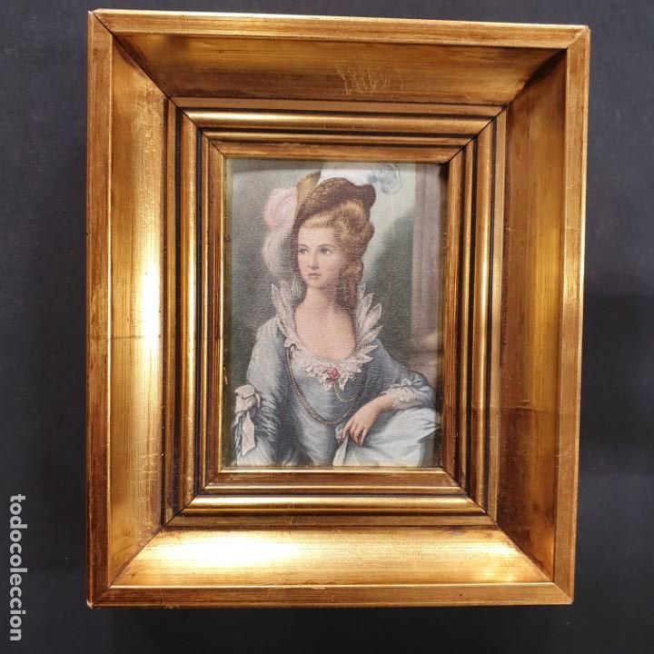 Otros objetos de arte: ANTIGUO CUADRO MONTADO EN SEDA - Foto 1