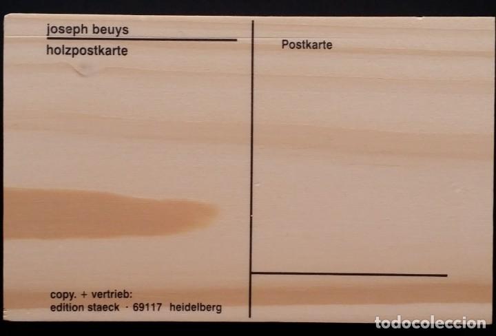 Otros objetos de arte: Joseph Beuys HOLZPOSTKARTE - Foto 6