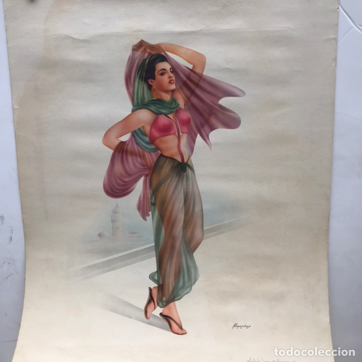 Otros objetos de arte: ILUSTRACION DE A.LOPEZ ALONSO 1960 - Foto 2