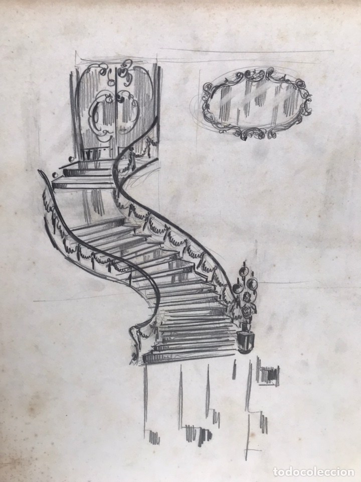 Otros objetos de arte: BOCETO INTERIORISMO SR BARRACHINA ,ATENEO DE VALENCIA - Foto 2