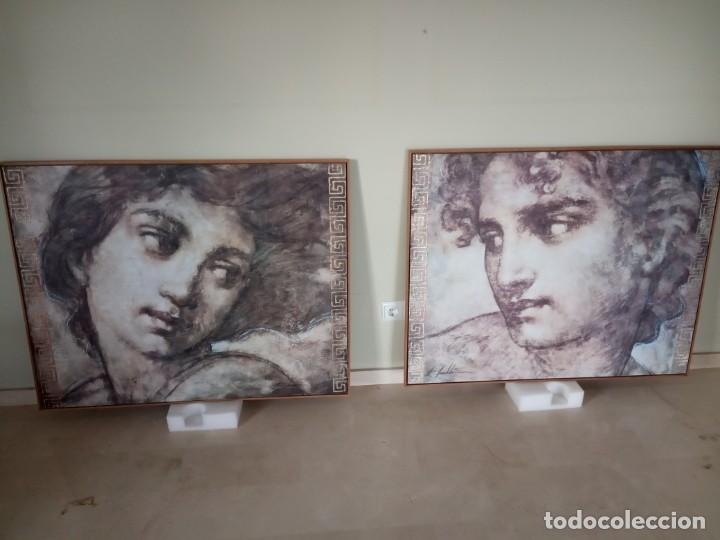 Otros objetos de arte: BONITO CUADRO ENMARCADO ROSTRO CLASICO - Foto 2