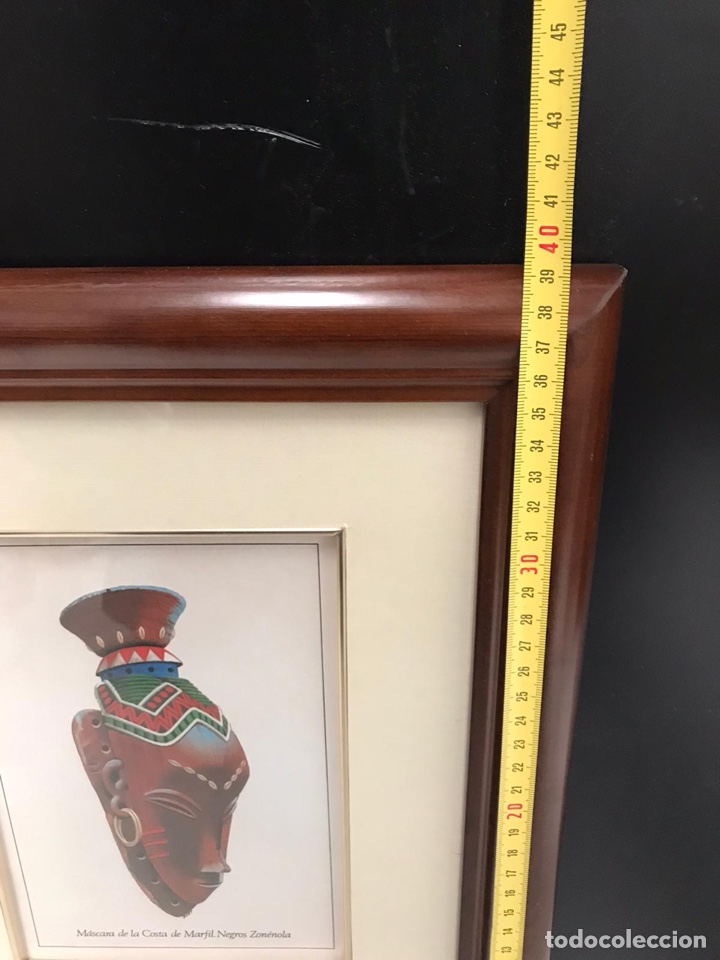 Otros objetos de arte: Cuadro lamina m&aacute;scara africana - Foto 2