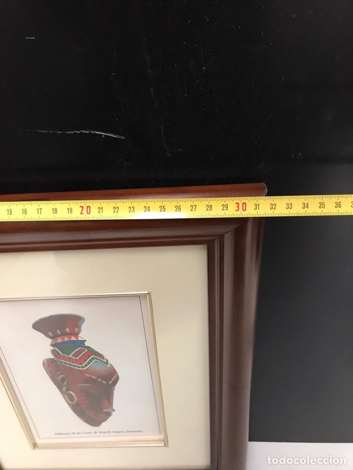 Otros objetos de arte: Cuadro lamina m&aacute;scara africana - Foto 3