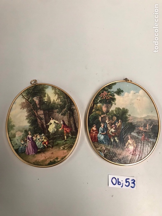 Otros objetos de arte: Lote de cuadros de &eacute;poca - Foto 1