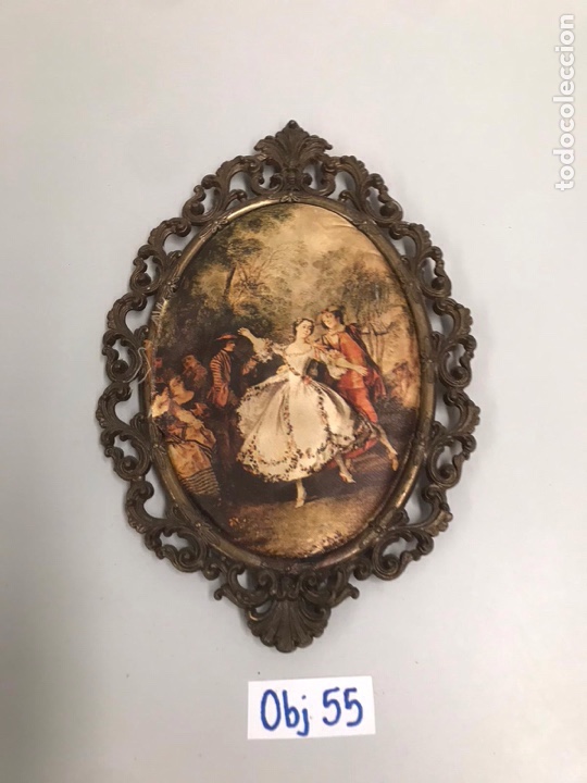 Otros objetos de arte: Cuadro de &eacute;poca de tela - Foto 1