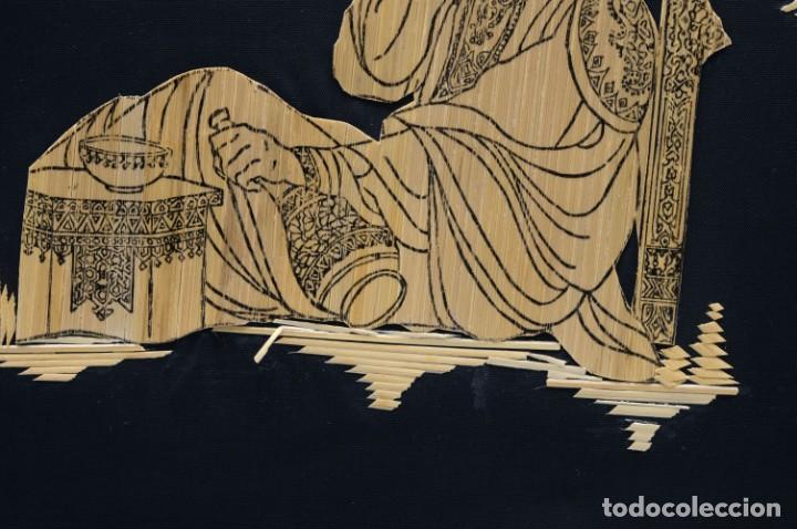 Otros objetos de arte: Collage hecho con bamb&uacute; representado &aacute;rabe - Foto 3