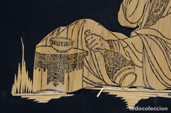 Otros objetos de arte: Collage hecho con bamb&uacute; representado &aacute;rabe - Foto 4