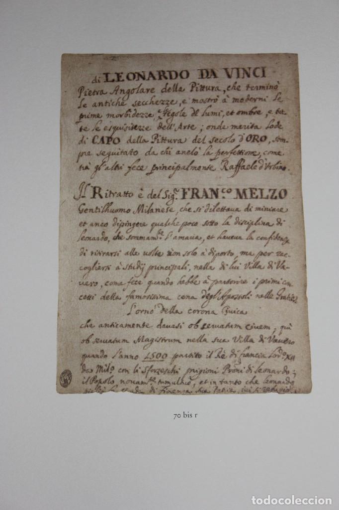 Otros objetos de arte: LEONARDO DA VINCI - Foto 5