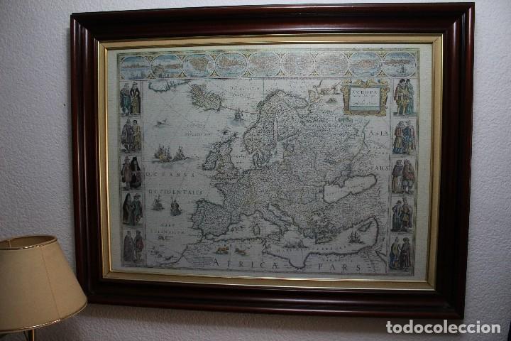 Otros objetos de arte: CUADRO MAPA EUROPA PUZZLE 120 X 90 - Foto 1