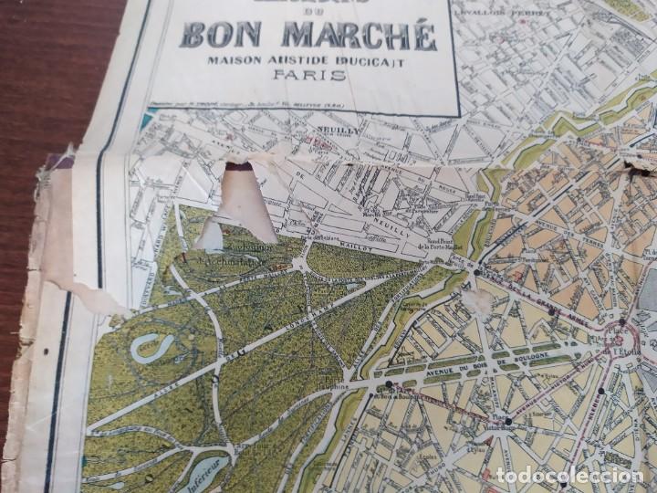 Otros objetos de arte: mapa paris bon marche a&ntilde;os 20/30 - Foto 5