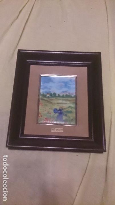 Otros objetos de arte: MANET esmalte paisaje 18x13ctms - Foto 1
