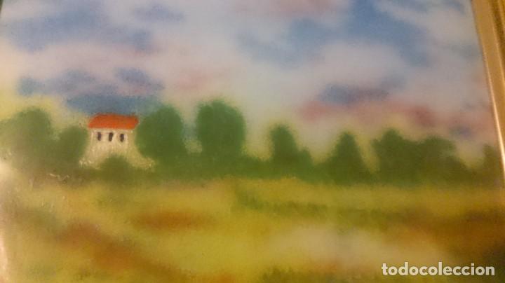 Otros objetos de arte: MANET esmalte paisaje 18x13ctms - Foto 7