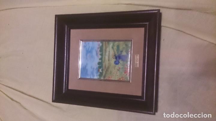 Otros objetos de arte: MANET esmalte paisaje 18x13ctms - Foto 12
