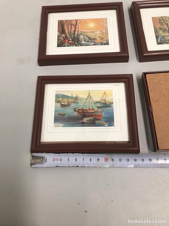 Otros objetos de arte: Lote de cuadros l&aacute;minas - Foto 3