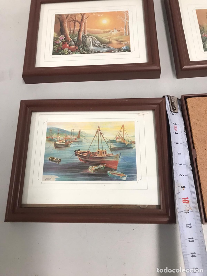 Otros objetos de arte: Lote de cuadros l&aacute;minas - Foto 4