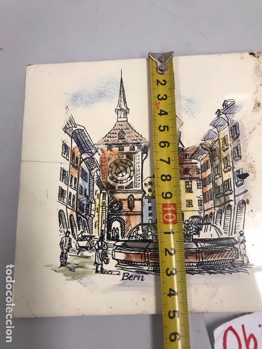Otros objetos de arte: Azulejo pintada a mano - Foto 3