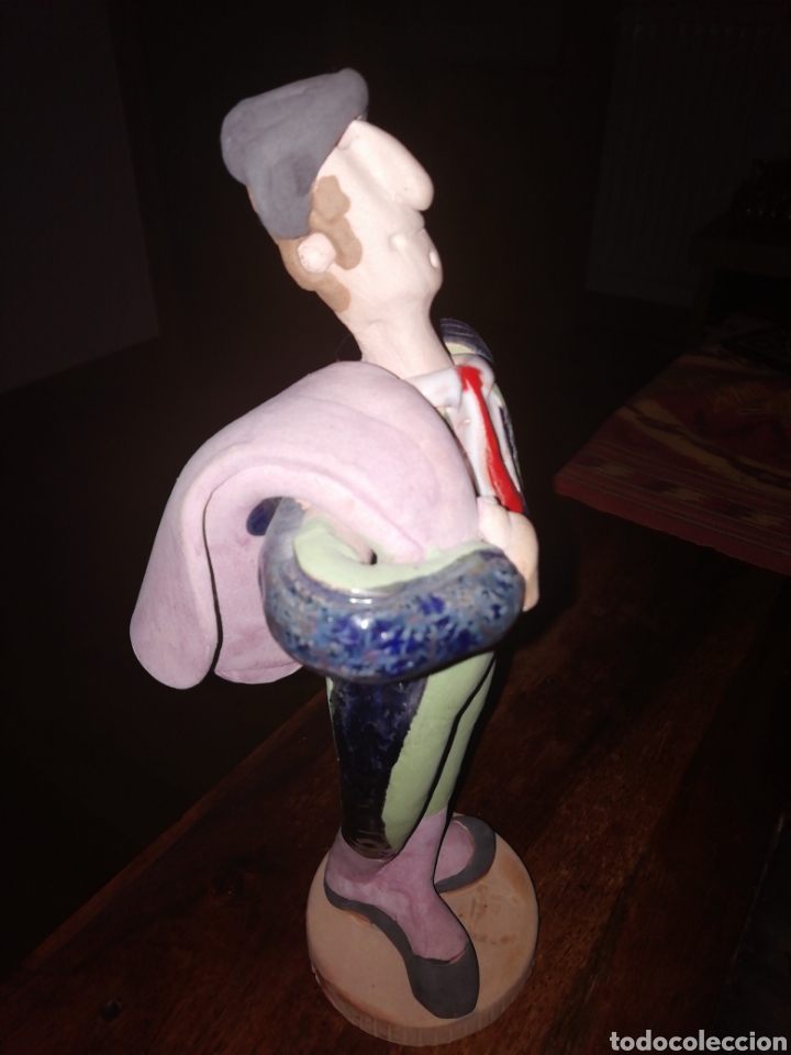 Otros objetos de arte: Torero de terracota esmaltado - Foto 2