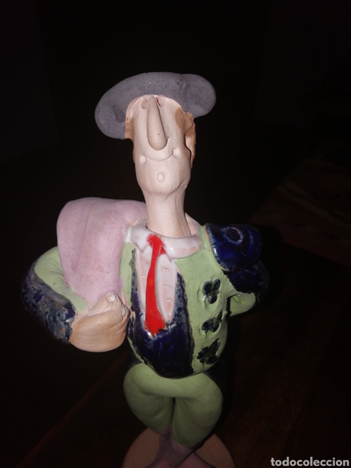 Otros objetos de arte: Torero de terracota esmaltado - Foto 3