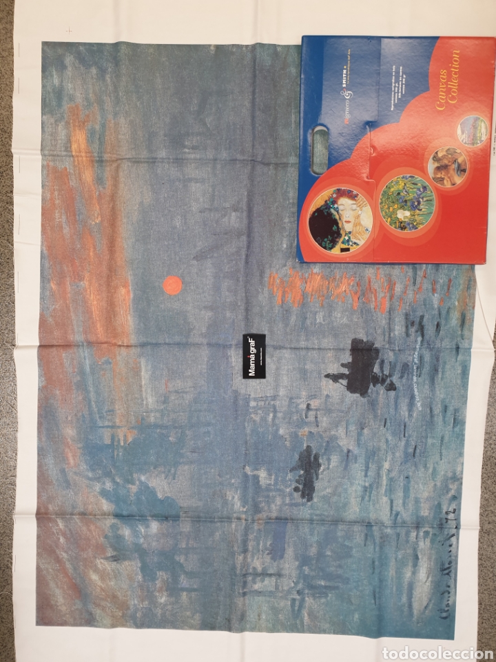 Otros objetos de arte: C. MONET. LEVAR DEL SOLE. TELA - Foto 2