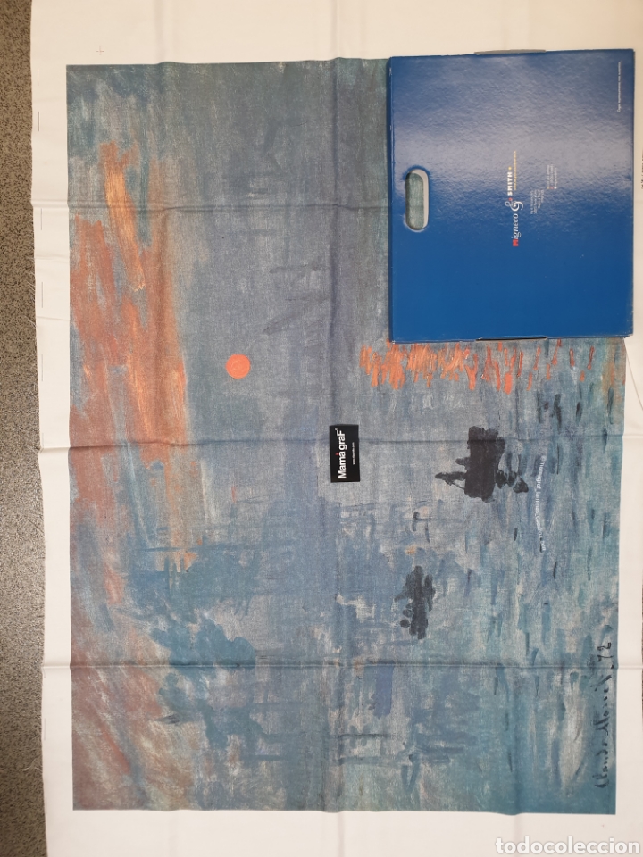 Otros objetos de arte: C. MONET. LEVAR DEL SOLE. TELA - Foto 3