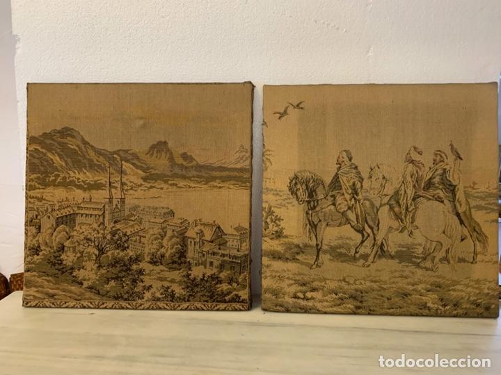Otros objetos de arte: -ANTIGUA PAREJA DE TAPICES REF-T305 - Foto 1