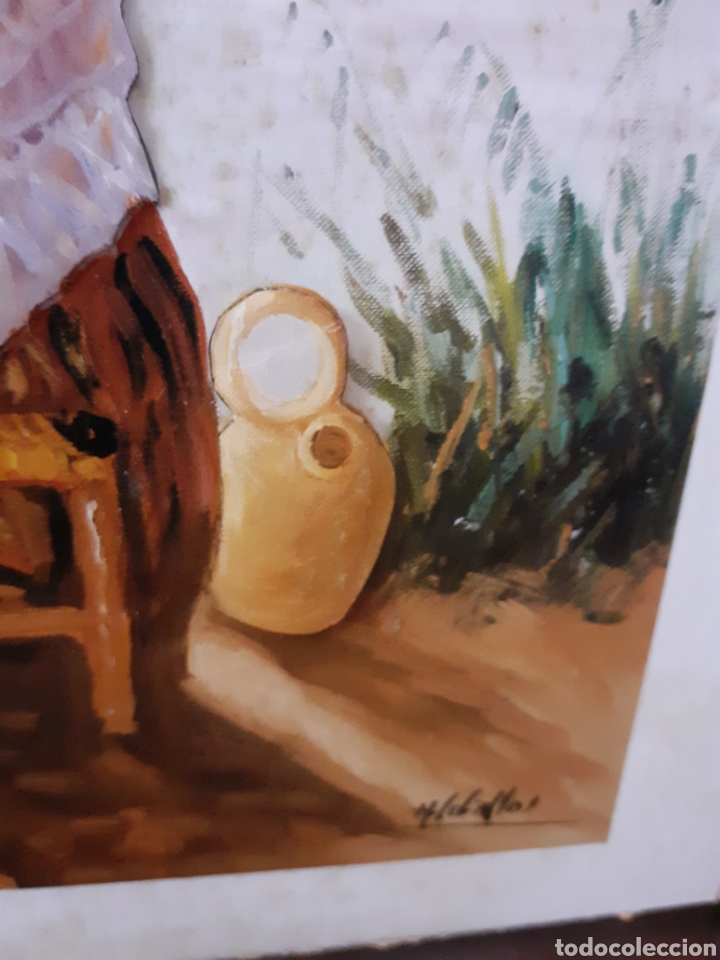 Otros objetos de arte: Cuadro con l&aacute;mina en relieve, mide 35 X 29 cm - Foto 3