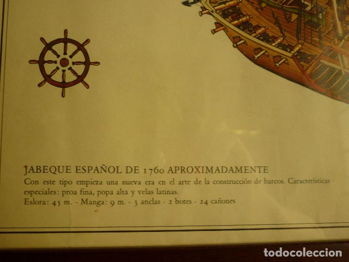 Otros objetos de arte: DOS LAMINAS DE BARCOS ANTIGUOS ENMARCADAS - Foto 3