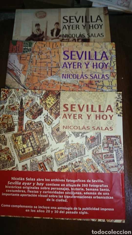 Otros objetos de arte: SEVILLA AYER Y HOY, tres libros - Foto 1