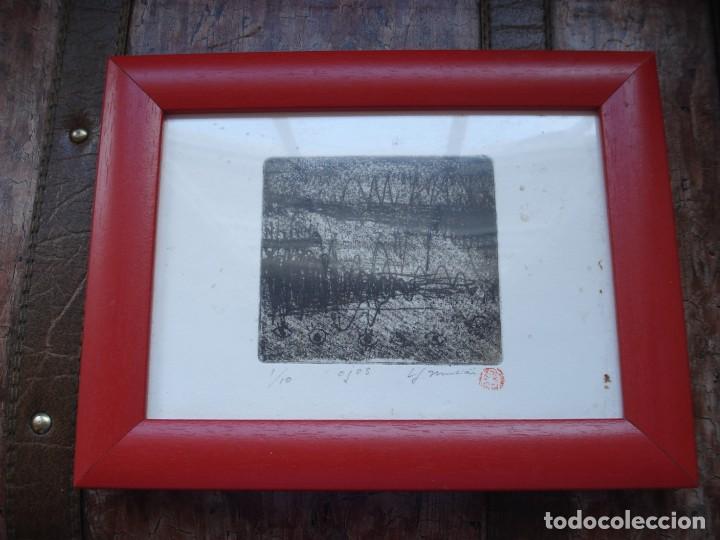 Otros objetos de arte: DIBUJO CON MARCO FIRMADO - Foto 1