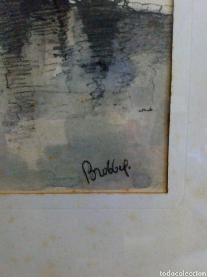 Otros objetos de arte: Impresi&oacute;n coloreada de Amsterdam firmada Brobbel - Foto 3