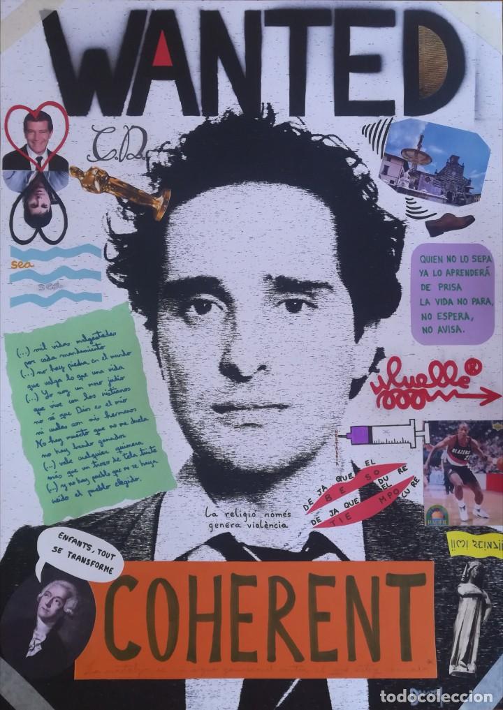 Otros objetos de arte: JORGE DREXLER. COHERENT. COLLAGE. - Foto 1