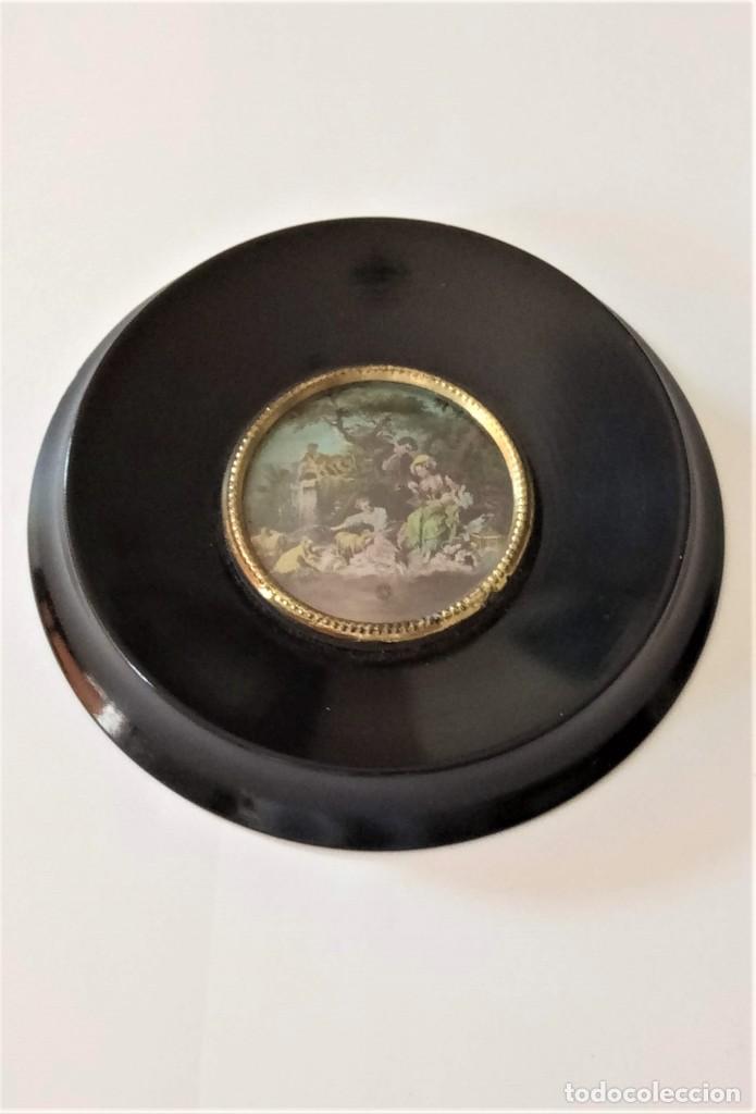 Otros objetos de arte: Cuadro redondo antiguo - Foto 1