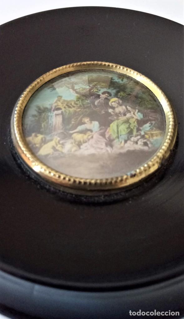 Otros objetos de arte: Cuadro redondo antiguo - Foto 4