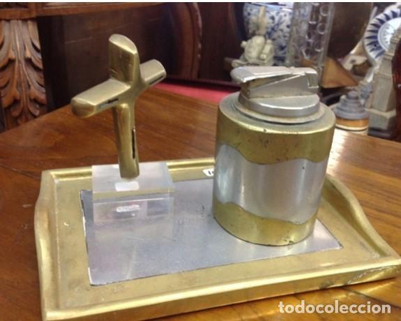 Otros objetos de arte: DAVID MARSHALL. .sevilla..JUEGO ESCRITORIO bronce y estaño.diseño y arte