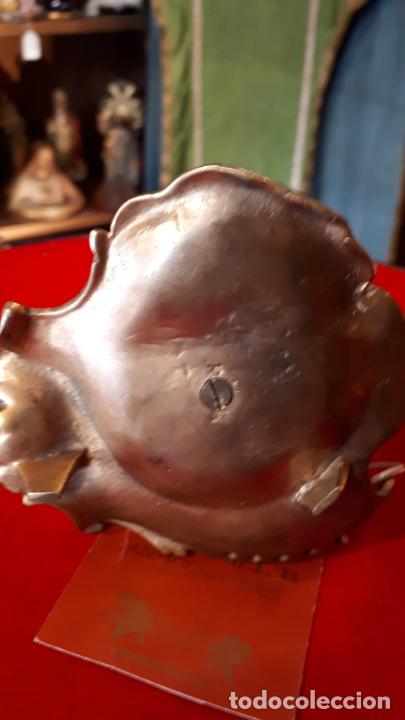 Otros objetos de arte: CERILLERO DE ESMALTE CHAMPLEVE.S.XIX - Foto 5