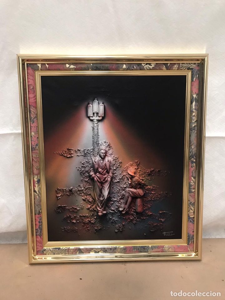 Otros objetos de arte: RARO CUADRO TRIDIMENSIONAL FIRMADO - Foto 1