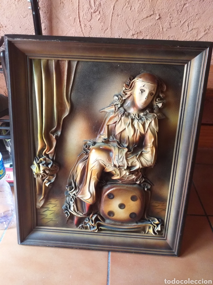 Otros objetos de arte: BONITO CUADRO ARLEQUIN O PAYASO - Foto 11
