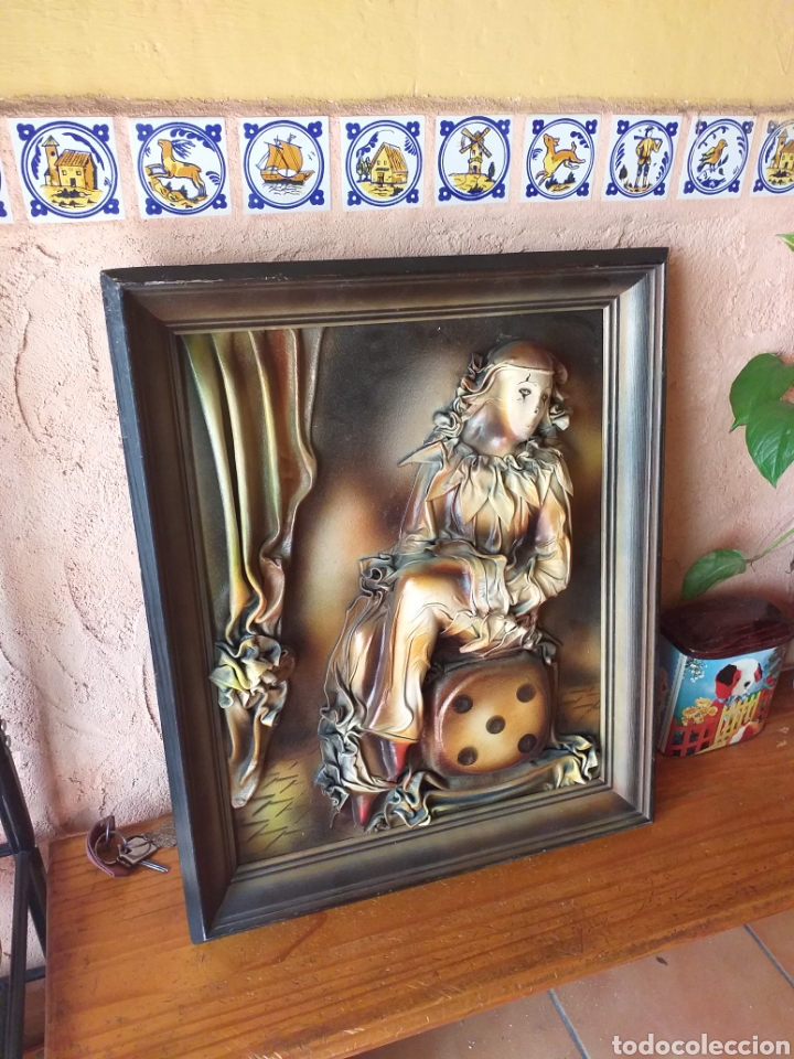 Otros objetos de arte: BONITO CUADRO ARLEQUIN O PAYASO - Foto 13