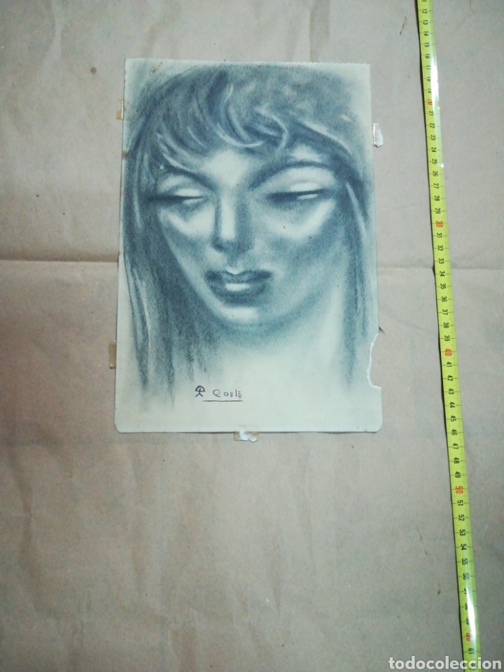 Otros objetos de arte: L&aacute;mina mujer a grafito - Foto 1