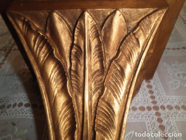Otros objetos de arte: M&Eacute;NSULA O PEANA DE MADERA - Foto 3