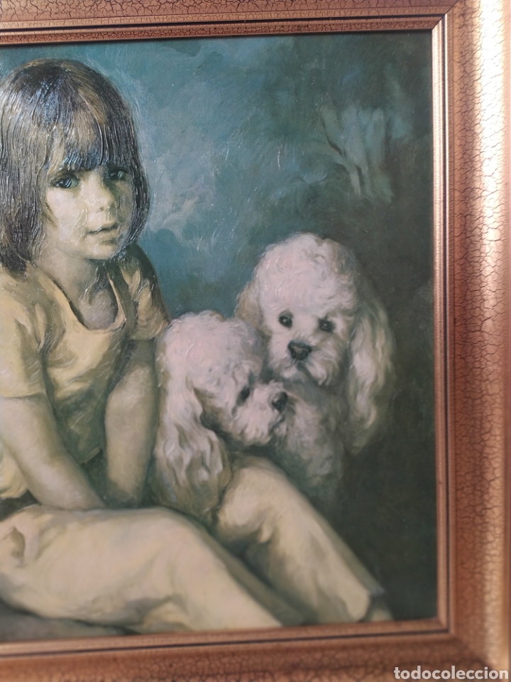 Otros objetos de arte: Cuadro vintage de Francisco Ribera 62 x 66cm - Foto 4
