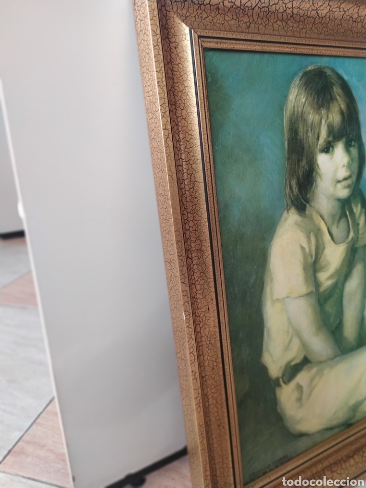 Otros objetos de arte: Cuadro vintage de Francisco Ribera 62 x 66cm - Foto 6